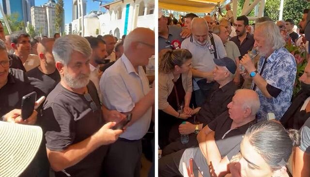 Kadir İnanır’ın cenaze töreninde İlyas Salman ile fotoğraf çektirme yarışına girdiler