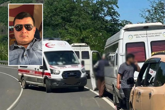 kalp krizi geciren minibus soforu araci bariyerlere carparak durdurdu hayatini kaybetti 19912041 2805 o