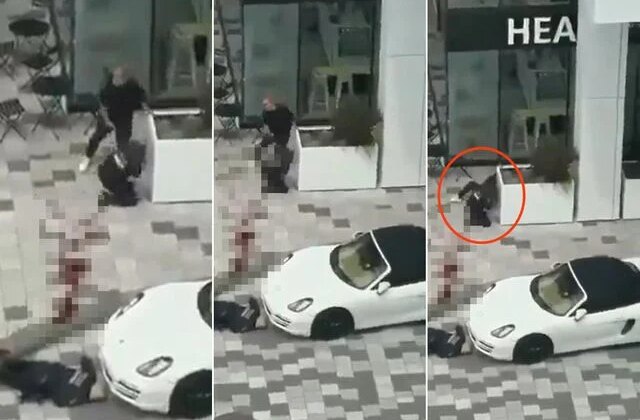 Kanada’daki silahlı saldırıda polisin bir sivili vurduğu anlar kamerada