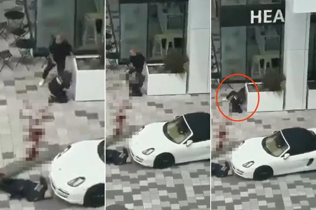 Kanada’daki silahlı saldırıda polisin bir sivili vurduğu anlar kamerada