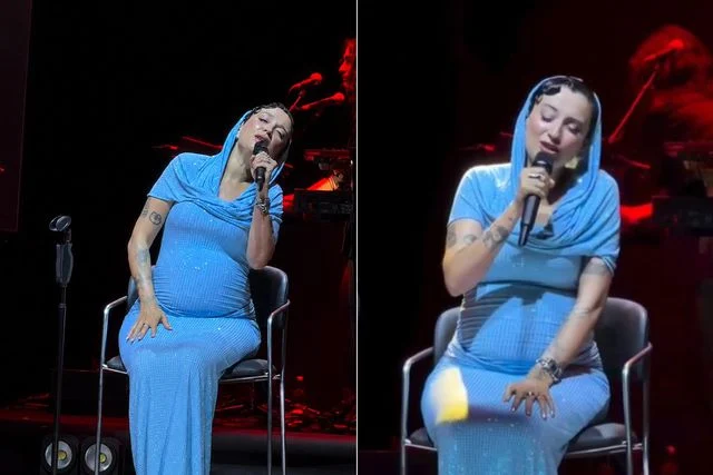 Karnı burnunda Melike Şahin konserlerine oturarak devam ediyor