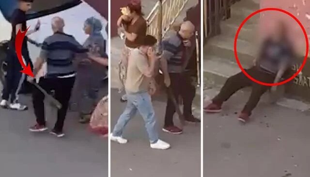 Kartal’da kiracısıyla kavga eden ev sahibinin bıçaklandığı anlar ortaya çıktı