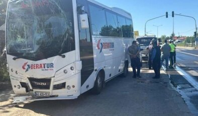 Kırşehir’de işçi servislerinin karıştığı kazada 17 kişi yaralandı