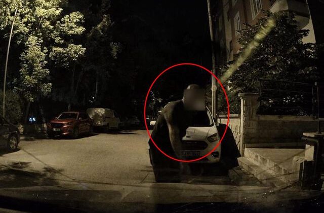 Komşusunun milyonluk aracını parçaladı ama unuttuğu bir şey vardı