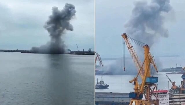 Savaşın gölgesi Karadeniz’e düştü! Limanda esrarengiz patlama