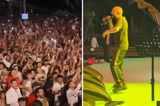Kürt rapçi Serhado Diyarbakır'da konser verdi