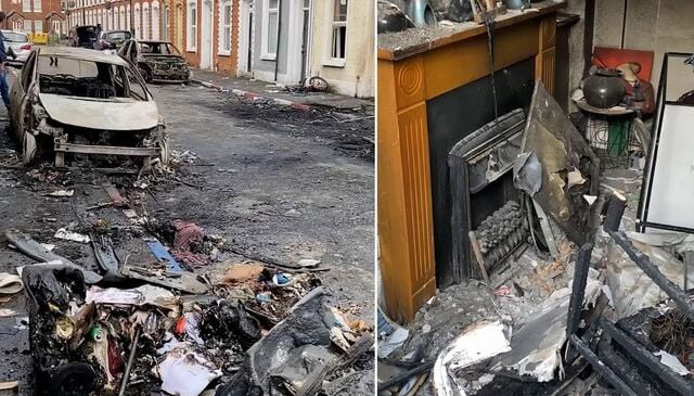 Göçmen öfkesi Kuzey İrlanda’yı küle çevirdi! Bölgeden gelen görüntüler korkunç