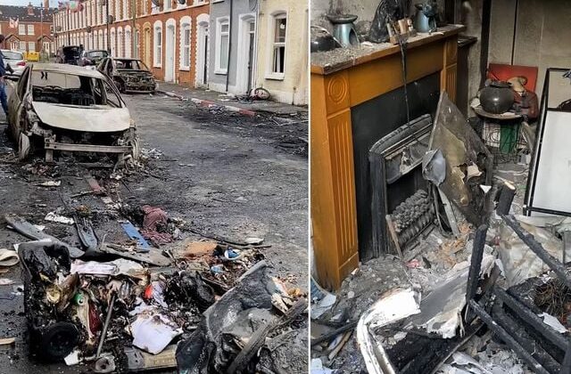 Göçmen öfkesi Kuzey İrlanda’yı küle çevirdi! Bölgeden gelen görüntüler korkunç