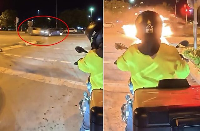 İstanbul’daki korkunç kaza kamerada! Bir anda alev topuna döndü