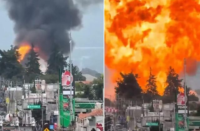 LPG yüklü 4 tanker peş peşe patladı, bölgeden 2 bin kişi tahliye edildi