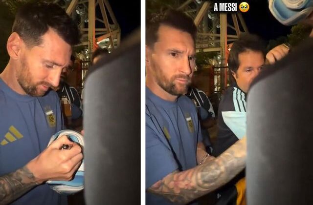Messi’den alkış alan hareket! Tekerlekli sandalyedeki gazeteciyi geri çevirmedi