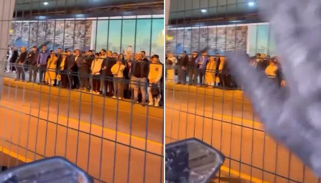 Metrobüs durağında ilginç anlar! Motosikleti durdurup kadın yolculara seslendi