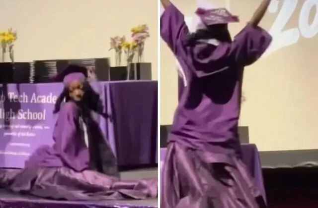 Mezuniyet töreninde kalça dansı yapan kız öğrencinin diplomasına el konuldu
