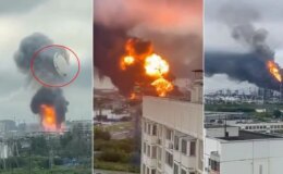 Rusya’nın başkenti vuruldu! Bina resmen havaya uçtu, şehir alev alev