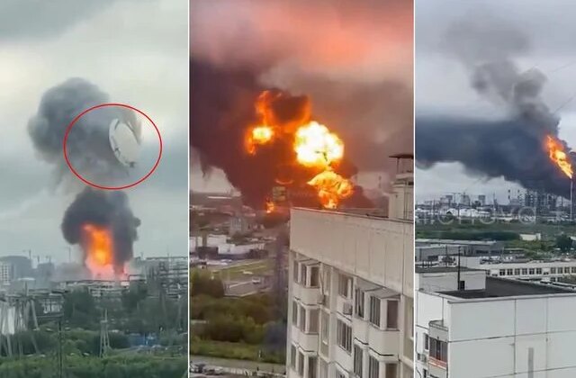 Rusya’nın başkenti vuruldu! Bina resmen havaya uçtu, şehir alev alev