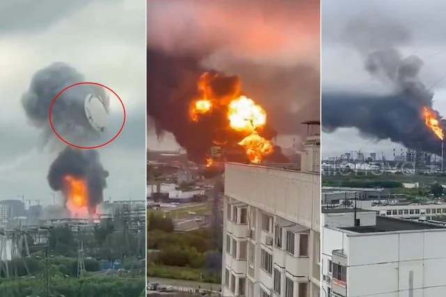 Rusya’nın başkenti vuruldu! Bina resmen havaya uçtu, şehir alev alev