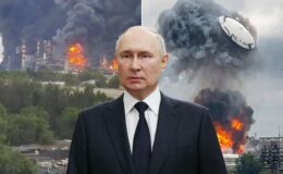 Moskova yanarken Putin bakın nerede görüntülendi