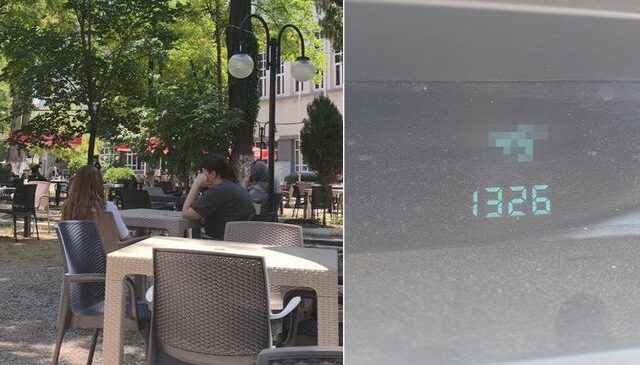 Kent merkezinde sıra dışı manzara! Herkes gölge aradı