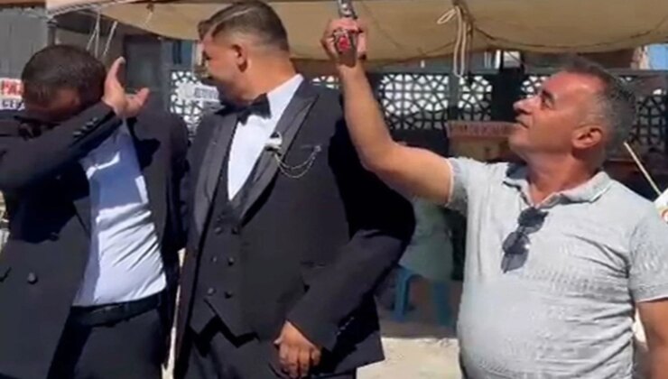 Muhtar, düğünde havaya ateş açmak isterken davetliyi yaraladı