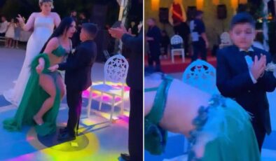 Oğullarının sünnet düğününe dansöz çağırdılar, ortalık fena karıştı