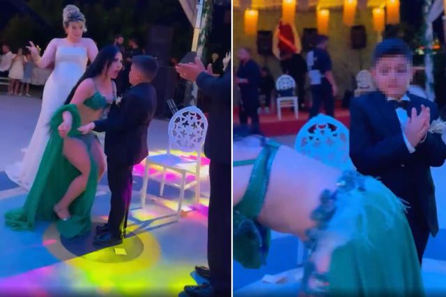 Oğullarının sünnet düğününe dansöz çağırdılar, ortalık fena karıştı