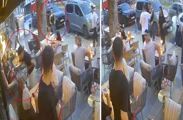 Ortaokul öğrencisi kavgada öldürüldü; bıçaklandıktan sonra kafeye sığındığı anlar kamerada