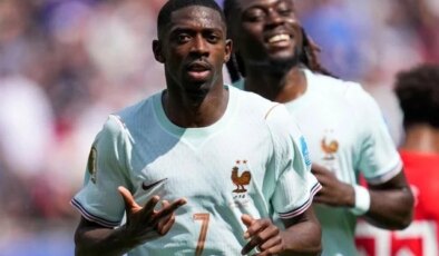 Ousmane Dembele, 33 dakikada hat-trick yaptı