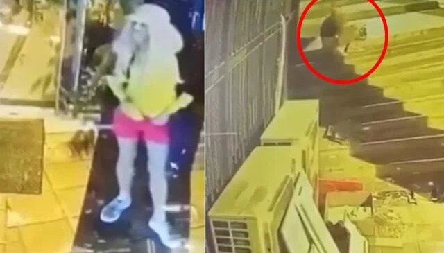 Mini etek ve perukla geldi, önce çaldı sonra soyundu