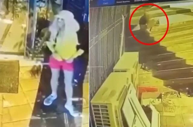 Mini etek ve perukla geldi, önce çaldı sonra soyundu