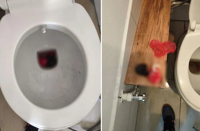 Polisi fark edince tuvalete kaçtı, sifon çalışmayınca yakalandı
