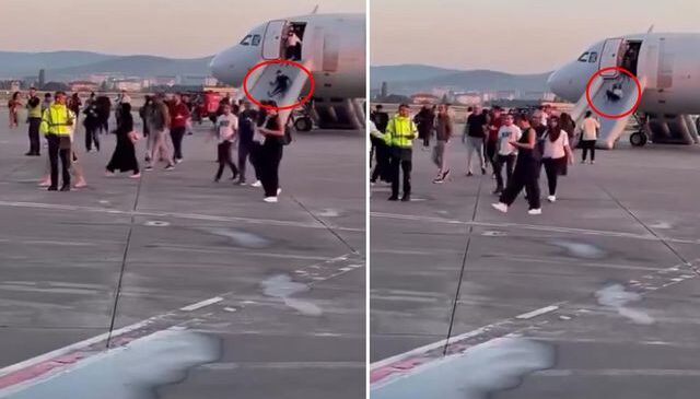 Esenboğa Havalimanı’nda büyük panik! Şarj cihazı alev aldı, yolcular apar topar tahliye edildi
