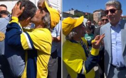 Rambo Okan, Hakan Safi’yi alnından öptü