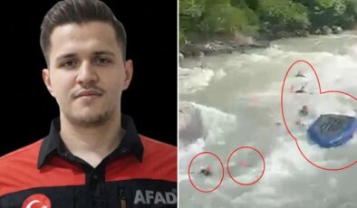 Rize’de AFAD personelinin hayatını kaybettiği kazanın görüntüsü ortaya çıktı