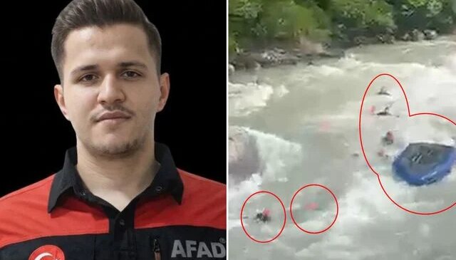Rize’de AFAD personelinin hayatını kaybettiği kazanın görüntüsü ortaya çıktı