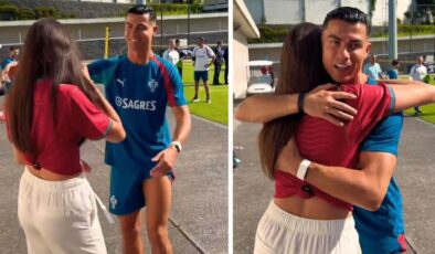 Ronaldo’yu görünce gözyaşlarına boğuldu