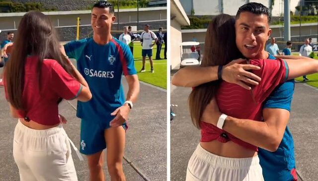 Ronaldo’yu görünce gözyaşlarına boğuldu