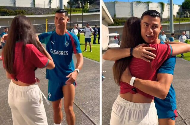 Ronaldo’yu görünce gözyaşlarına boğuldu