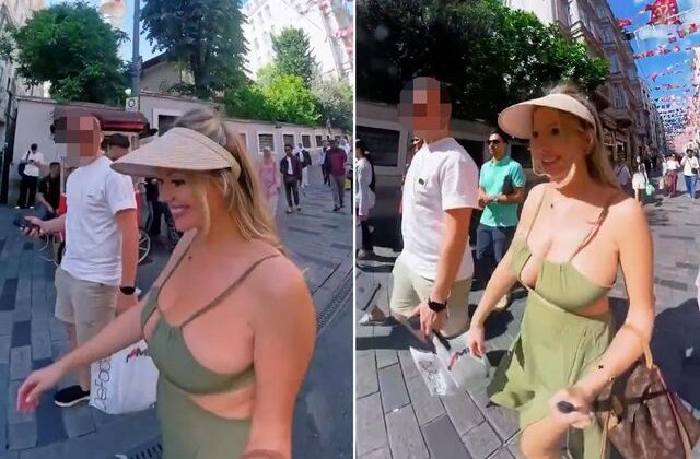 Rus kadın Taksim’e böyle çıktı, gelen teklifi anında reddetti