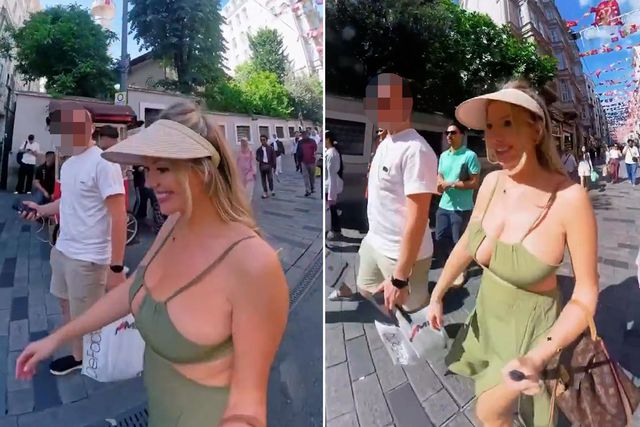 Rus kadın Taksim’e böyle çıktı, gelen teklifi anında reddetti