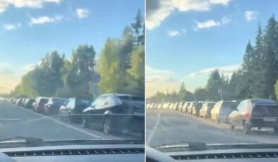Rusya’da akaryakıt krizi derinleşiyor! Kilometrelerce kuyruk oluştu