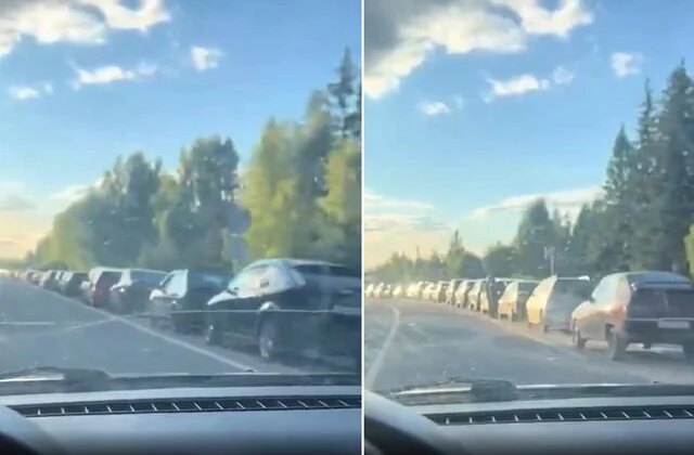 Rusya’da akaryakıt krizi derinleşiyor! Kilometrelerce kuyruk oluştu
