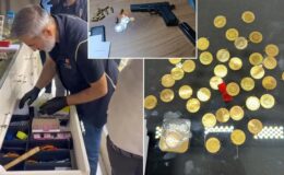 Sahte altın operasyonundan çarpıcı görüntüler! Adreslerden neler çıktı neler