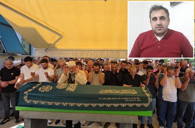 Samsun’da fabrika faciasında hayatını kaybeden işçiyi son yolculuğuna mesai arkadaşları uğurladı