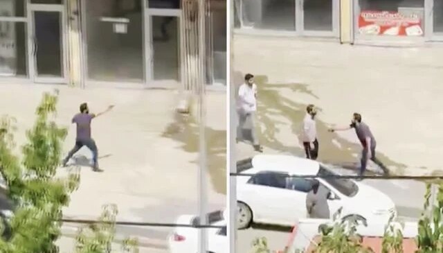 Şemdinli’de 2 kişinin yaralandığı silahlı-sopalı kavga kamerada