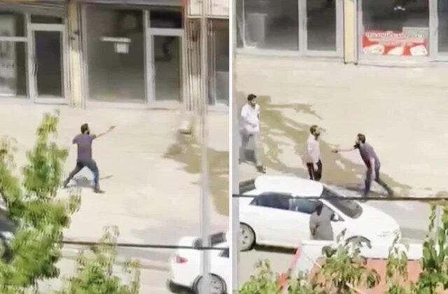 Şemdinli’de 2 kişinin yaralandığı silahlı-sopalı kavga kamerada