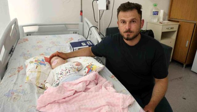 Serum çıkarma işlemi esnasında sargıyla birlikte bebeğin parmağı kesildi