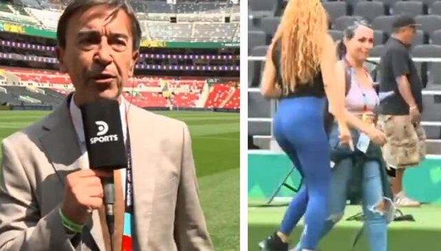 Shakira’yı görünce kendini tutamadı! Canlı yayını bırakıp yanına koştu