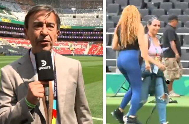 Shakira’yı görünce kendini tutamadı! Canlı yayını bırakıp yanına koştu
