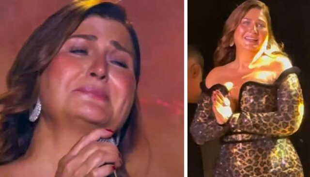 Sibel Can, sahnede Ahmet Kaya’nın şarkısını söylerken gözyaşlarına boğuldu