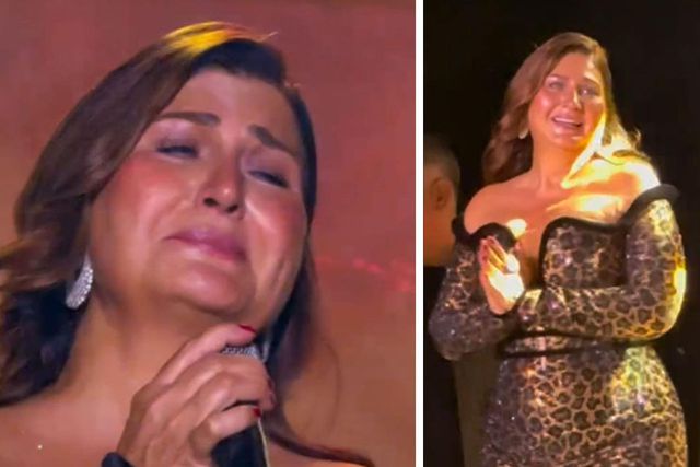 Sibel Can, sahnede Ahmet Kaya’nın şarkısını söylerken gözyaşlarına boğuldu